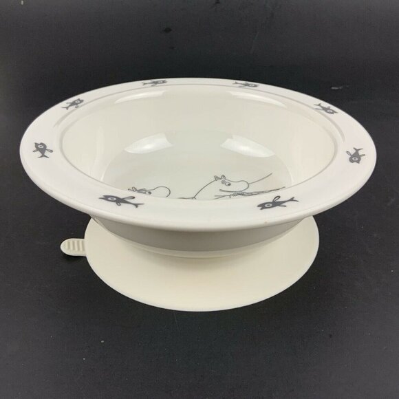 Moomin Mumin 3 Piece Childrens Tableware Set Plate Bowl Sippy Cup Non Slip Bases - Picture 5 of 12